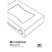 Cambridge Audio CXA60 Amplifier manual cover