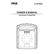 Pyle PLVWR5600 Monitor manual cover