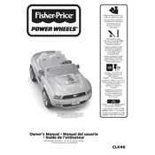 Power Wheels Mattel Ford Mustang Disney Frozen CLK46 Toy manual cover