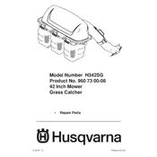 Husqvarna H342SG Grass Catcher Lawn Mower manual cover