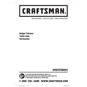 Craftsman CMEHTS8022 Trimmer manual cover