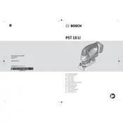 Bosch PST 18 LI Jigsaw manual cover