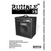 Fender Rumble 15 2315300910 120V 60Hz US Amplifier manual cover