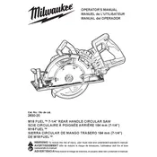 Milwaukee M18 Fuel 2830-20 Saw manual cover