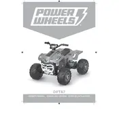 Power Wheels Mattel Racing ATV DFT87 Toy manual cover