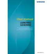 Samsung U24E590D Monitor manual cover