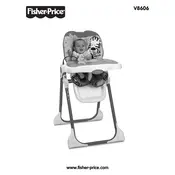 Fisher Price Mattel Adorable Animals High V8606 Chair manual cover