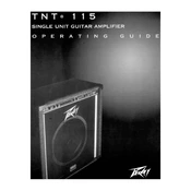 Peavey TNT 115 Amplifier manual cover