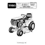 Toro Wheel Horse 312-8 73362 Tractor manual cover