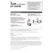 Icom ST-4001W Software manual cover