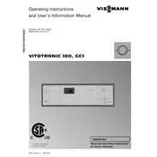 Viessmann Vitotronic 100 GC1 Control Unit manual cover