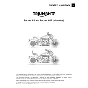 Triumph Rocket 3 GT 2020 Motorcycle manual cover