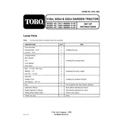 Toro Wheel Horse 518xi 73471 Tractor manual cover