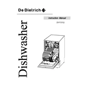 De Dietrich DVY1310J Dishwasher manual cover