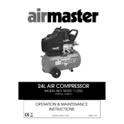 Clarke 2244010 Airmaster Tiger 11 250 Air Compressor manual cover