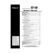 Roland MP-500 manual cover