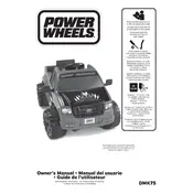 Power Wheels Mattel Lil Ford F-150 DMK75 Toy manual cover