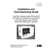 ABB Type BUF 3 Tap-Changer manual cover