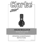 Clarke 3120506 CAT189 Airline Regulator manual cover