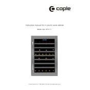 Caple WC6117 Wine Cabinet manual cover