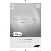 Samsung DV438A Dryer manual cover