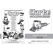 Clarke 6462070 BJ300 Biscuit Jointer manual cover