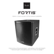 Fender Fortis F-18SUB 6961800000 100V-240 UNIV Subwoofer manual cover