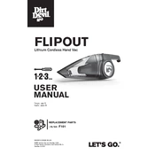 Dirt Devil Flipout 20V Lithium Powered Hand BD10320B manual cover