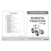 Kubota M8540 2008 Tractor manual cover