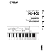 Yamaha Harmony Director HD-300 Keyboard manual cover