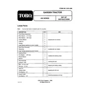 Toro Wheel Horse 416-8 73422 Tractor manual cover