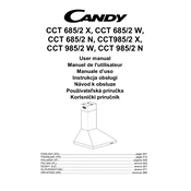 Candy CCT 685 2 W manual cover