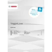 Bosch VeggieLove MUM5XW10GB Kitchen Machine manual cover