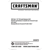 Craftsman CMCD711 Drill manual cover