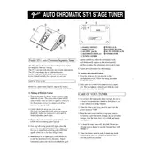 Fender ST-1 Tuner manual cover