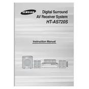 Samsung HT-AS720S Home Theater System manual cover