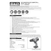 Sealey CP20VDDX Drill manual cover