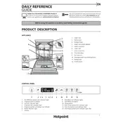 Hotpoint HIO 3T241 WFEGT UK Dishwasher manual cover