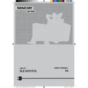 Sencor SLE 2472TCS Television manual cover