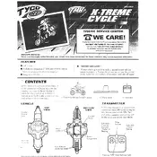 Tyco Mattel X-Treme Cycle 37763 Toy manual cover