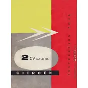 Citroën 2CV 1959 Car manual cover