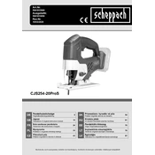 Scheppach CJS254-20ProS 5901813900 Saw manual cover