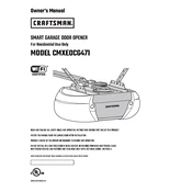 Craftsman CMXEOCG471 Door Opener manual cover