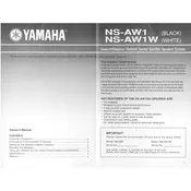 Yamaha NS-AW1 Speaker manual cover