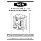 AGA Much Wenlock Classic Non-Boiler Stove manual cover