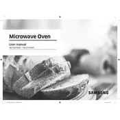 Samsung ME21M706BAT Microwave manual cover