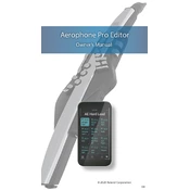 Roland Aerophone Pro Editor manual cover