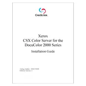 Xerox CreoScitex CSX Color Server manual cover