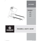 Horizon Fitness 2.3T 2007 Treadmill manual cover