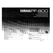 Yamaha PF-800 Turntable manual cover